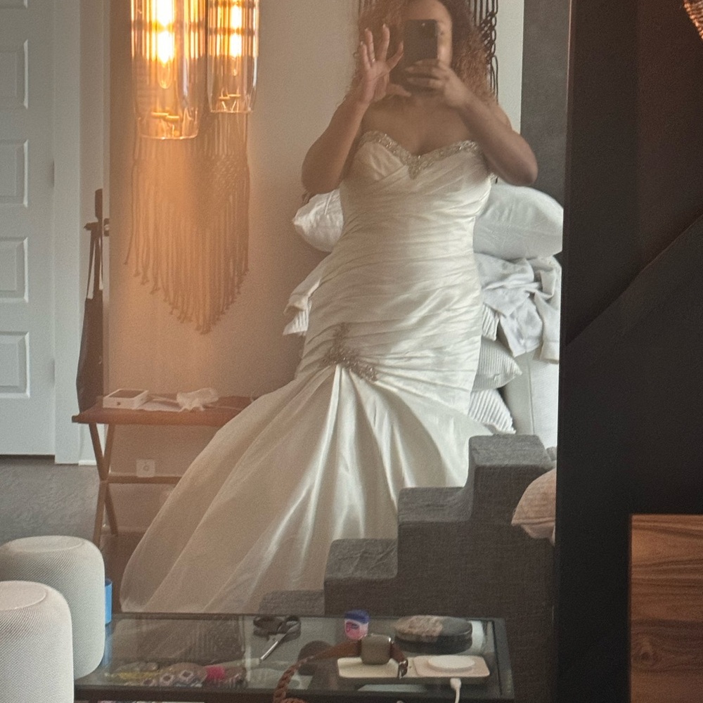 Enzoani Magnolia Wedding Dress with veil and sash - Picture 7 of 10